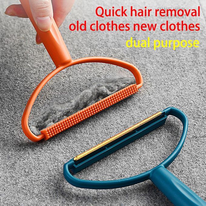 Double-Side Lint Remover Portable Pet Hair Remover Brush Manual Fluff Remover Clothes Fuzz Fabric Shaver Carpet Clothes Brush