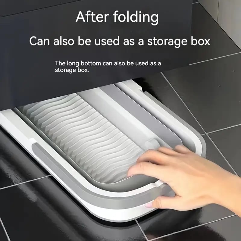 12L Collapsible Bucket Portable Folding Mop Bucket Silicone Bucket with Wheels and Handles Multi-Purpose Bucket Home Clean Accessory