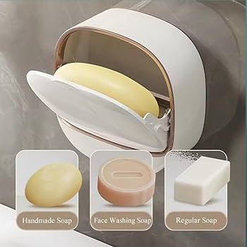 Flip soap dish drainer single layer