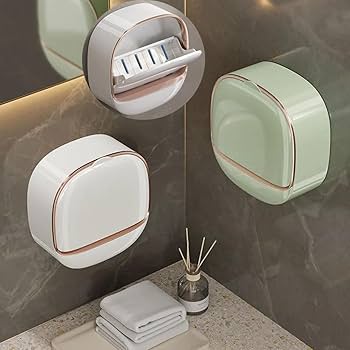 Flip soap dish drainer single layer
