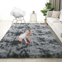 Super Soft 5 BY 8  / 7 By 8  Fluffy Carpets Indoor Plush Area Rugs for Living Room Bedroom Anti-Skid