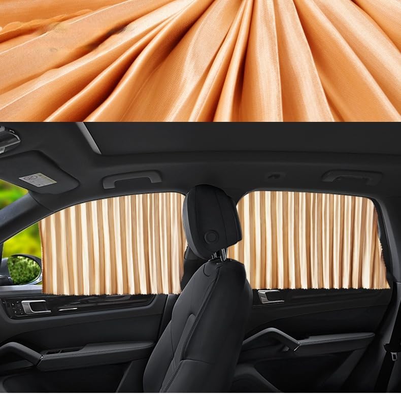 4pcs Set Car Curtain -Sun Protection & Privacy