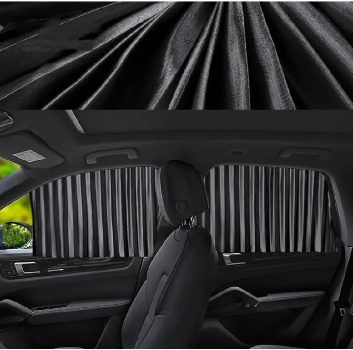 4pcs Set Car Curtain -Sun Protection & Privacy