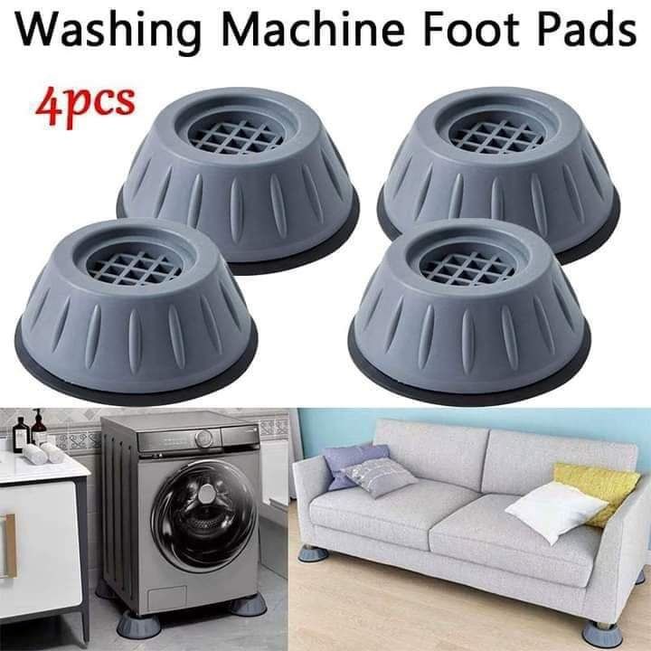 4Pcs Anti Vibration Feet Pads Rubber Mat Slide Stop Silent Universal Washing Machine Refrigerator Furniture Fixed Riser Damper Stand