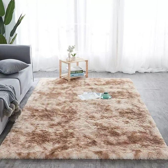 7 By 8 Luxurious Soft Fluffy Carpet - Area Warm Rugs - Anti-Skid