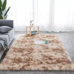 7 By 8 Luxurious Soft Fluffy Carpet - Area Warm Rugs - Anti-Skid