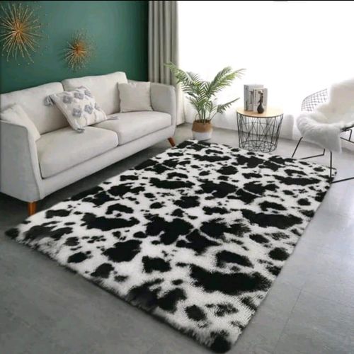 7 By 8 Luxurious Soft Fluffy Carpet - Area Warm Rugs - Anti-Skid