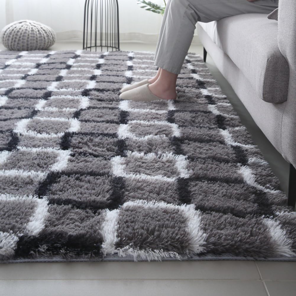 【Clearance sale】Soft Pattern Multicolor Floor Mat Fluffy Bedroom Carpet Coffee Table Sofa Mat Hallway Floor Rugs Doormats