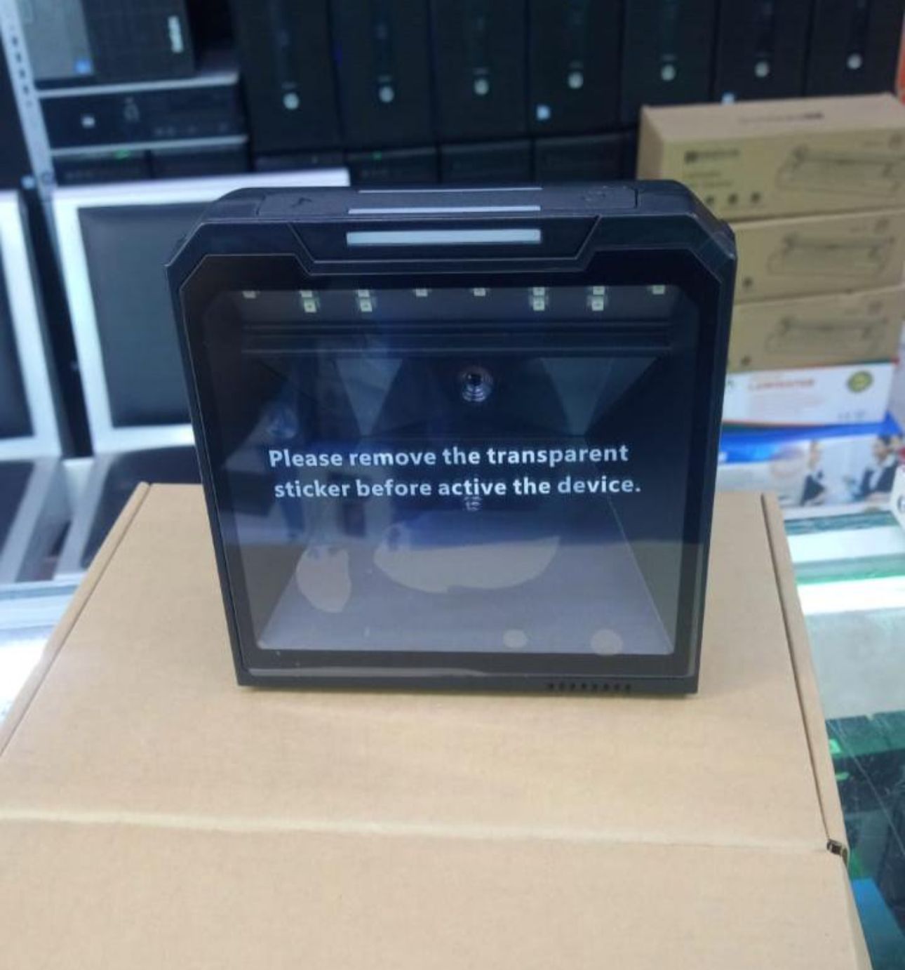 Square table mount scanner