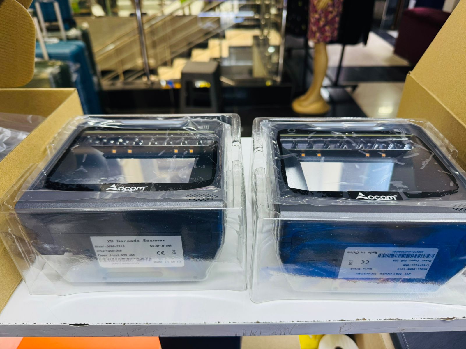 Square table mount scanner