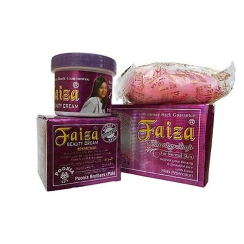 Faiza Beauty Cream and Whitening & Fairness Soap Combo Set of 2
