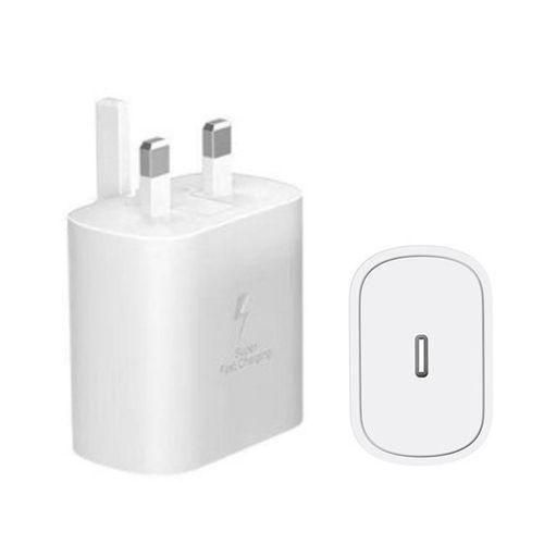 Samsung 25W USB Type-C to C SUPER PD Fast Charging Adapter (Head Only)- White