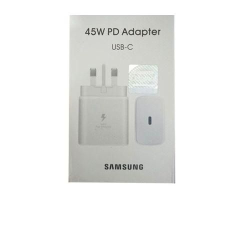 Samsung Super Fast 45W Type-C to C Charger Adapter (Head Only) – White