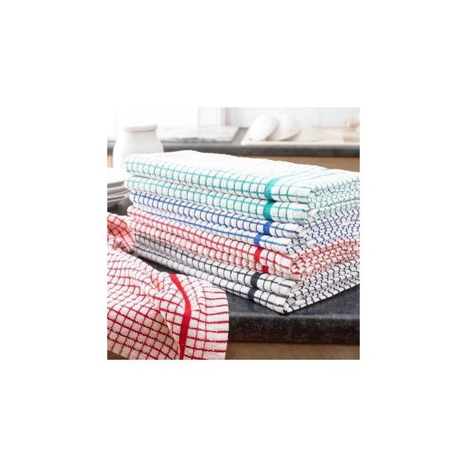 12 Pcs100% Checkered Cotton Kitchen Towels