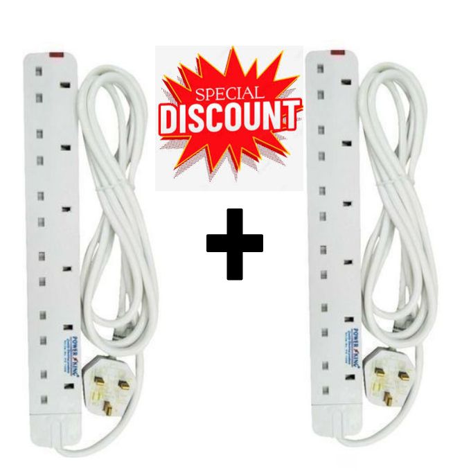 Power King >2, 6 Outlet Power Extension Cable > 6 Way