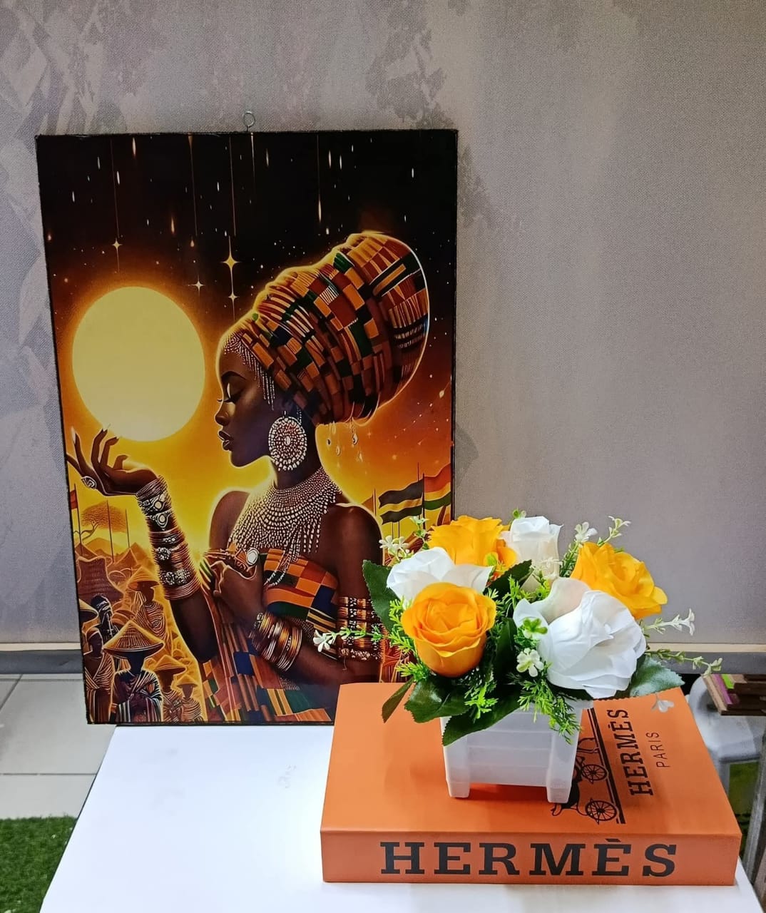 OFFER! OFFER! 3in1 Set (Set of size A3 portrait, decor/dummy book and vase with flowers)