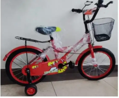 🦁 Lion King Kids Bikes size 16″ Kids Bicycle Suitable for ~4–7 year-olds Made of sturdy steel frame, adjustable seat and handlebars Comes with training wheels  front basket