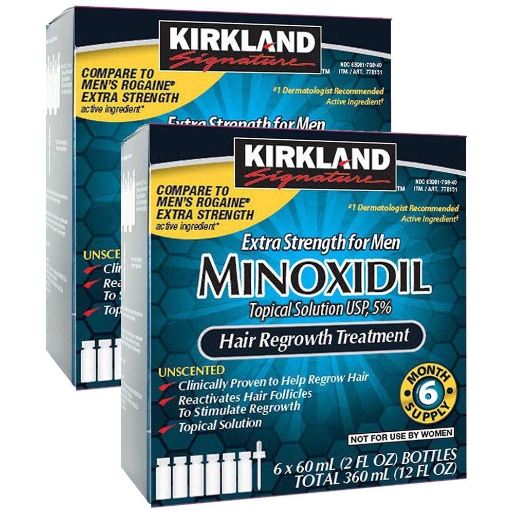 Authentic Signature Hair Regrowth Treatment Extra Strength for Men, 5% Minoxidil Topical Solution
