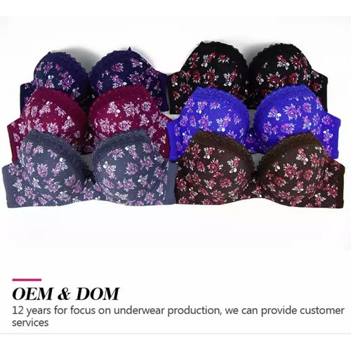 Floral Shades Heavenly Push Up Padded Bras-2pc