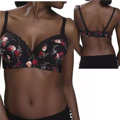 Floral Shades Heavenly Push Up Padded Bras-2pc