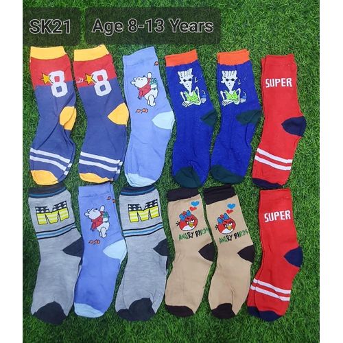 4PCS Pure Cotton Brief teenage boxers with free 2pairs of socks