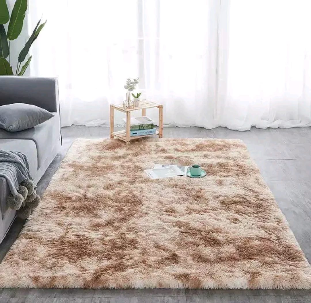 5 By 8 Soft Fluffy Carpets Non-slip Rugs Floor Mat