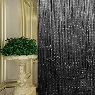 Decorative Door String Curtains Wall Panel Tassels Blinds Room Divider for Wedding Party Restaurant Home Salon,Kinyozi,Open Doors