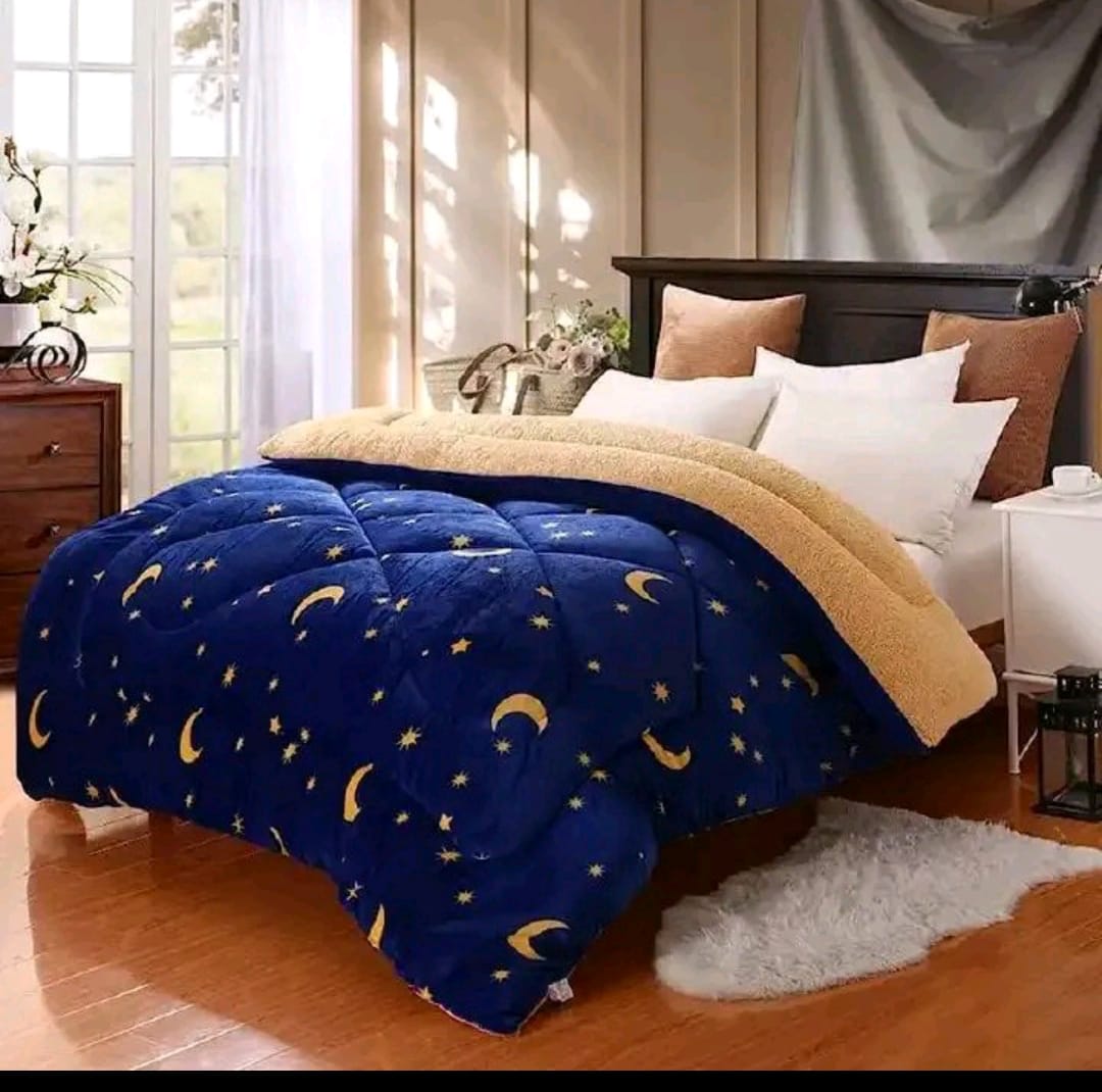 1 PC Soft Velvet Woolen Duvet-Premium Flannel Soft Durable Duvet Blanket