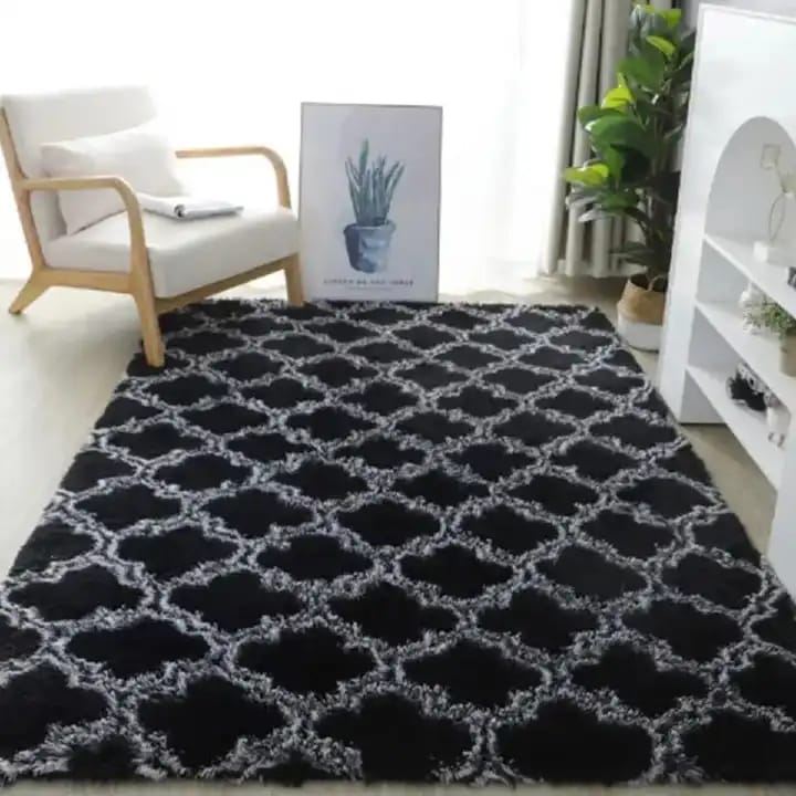 5 By 8 Soft Fluffy Carpets Non-slip Rugs Floor Mat
