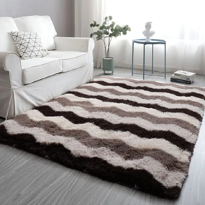 5 By 8 Soft Fluffy Carpets Non-slip Rugs Floor Mat