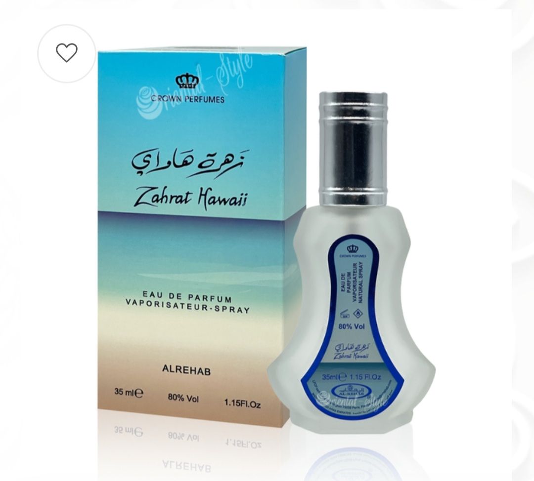 Zahrat Hawaii Perfume AL-REHAB Crown Perfumes