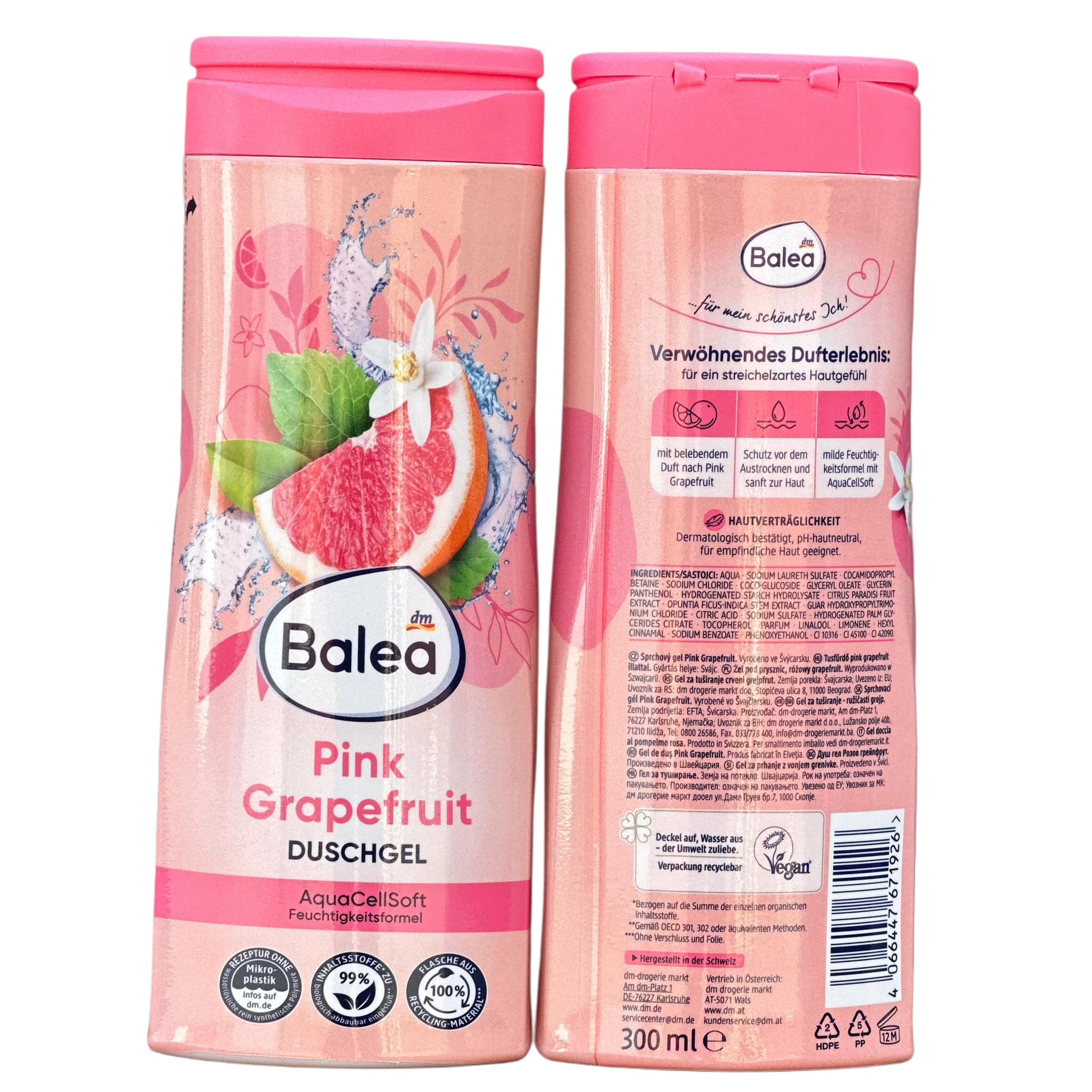 Balea Pink Grapefruit shower Cream Shower Gel Pink Grapefruit Duschgel