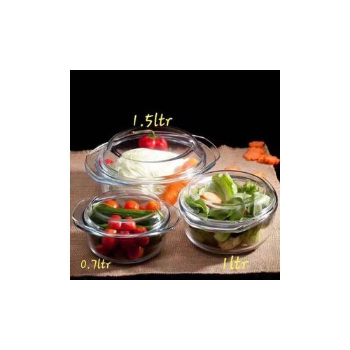 Signature 3pcs high quality clear casserole