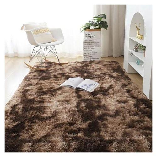5 By 8 Soft Fluffy Patches Carpets Non-slip Rugs Floor Mat-gray patched