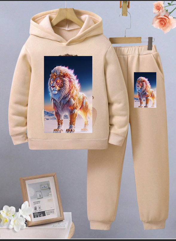 BLACK FRIDAY DEALS Men's/Boys Tracksuit 2 Piece Set - Graphic Hoodie Sweatsuits Athletic Jogging Pullover Hoodies Sweatshirt and Sweatpants