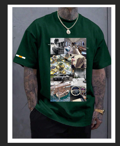 Men's Cotton Customized T-shirt Mens Summer Fashion Tshirts Casual T shirt Tee For Man Oversized Tops & Tees Streetwear