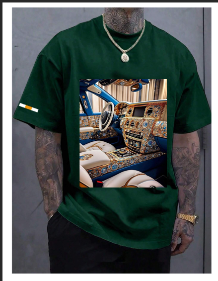 Men's Cotton Customized T-shirt Mens Summer Fashion Tshirts Casual T shirt Tee For Man Oversized Tops & Tees Streetwear