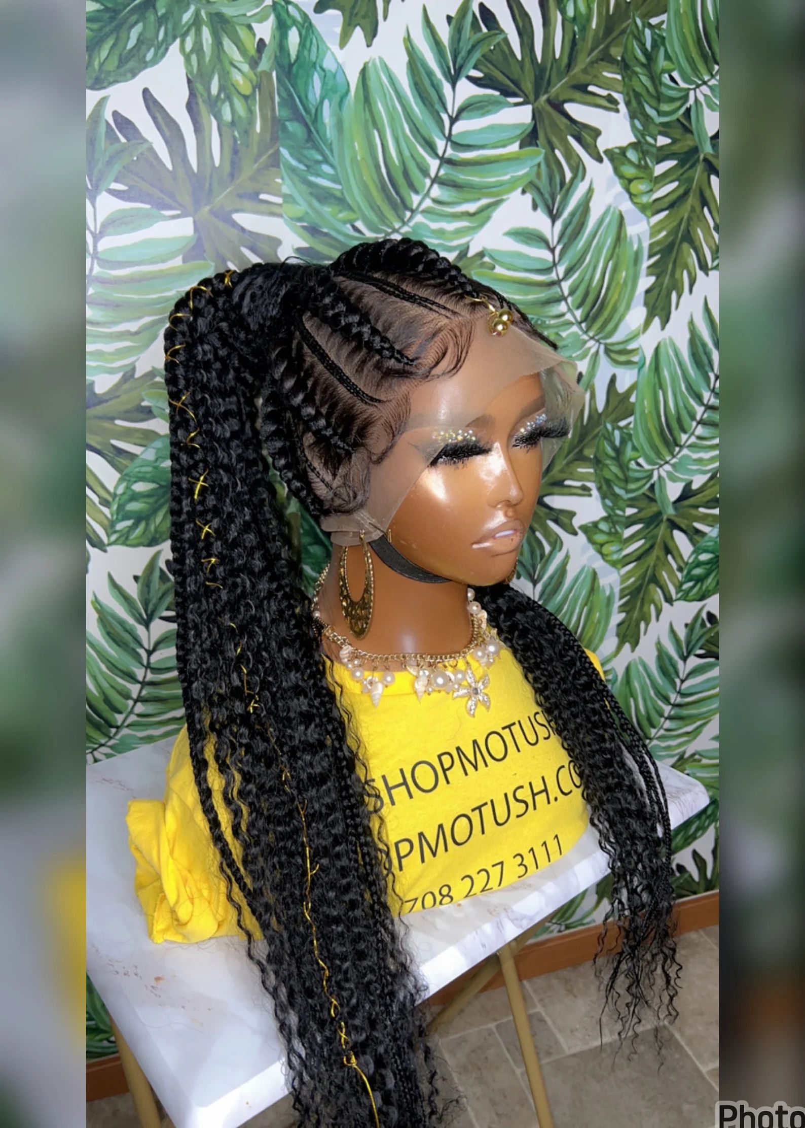 Braided Wigs Natural raw virgin Human Hair Lace Front,Transparent HD 360 Full Lace Braided Wigs For Black Women
