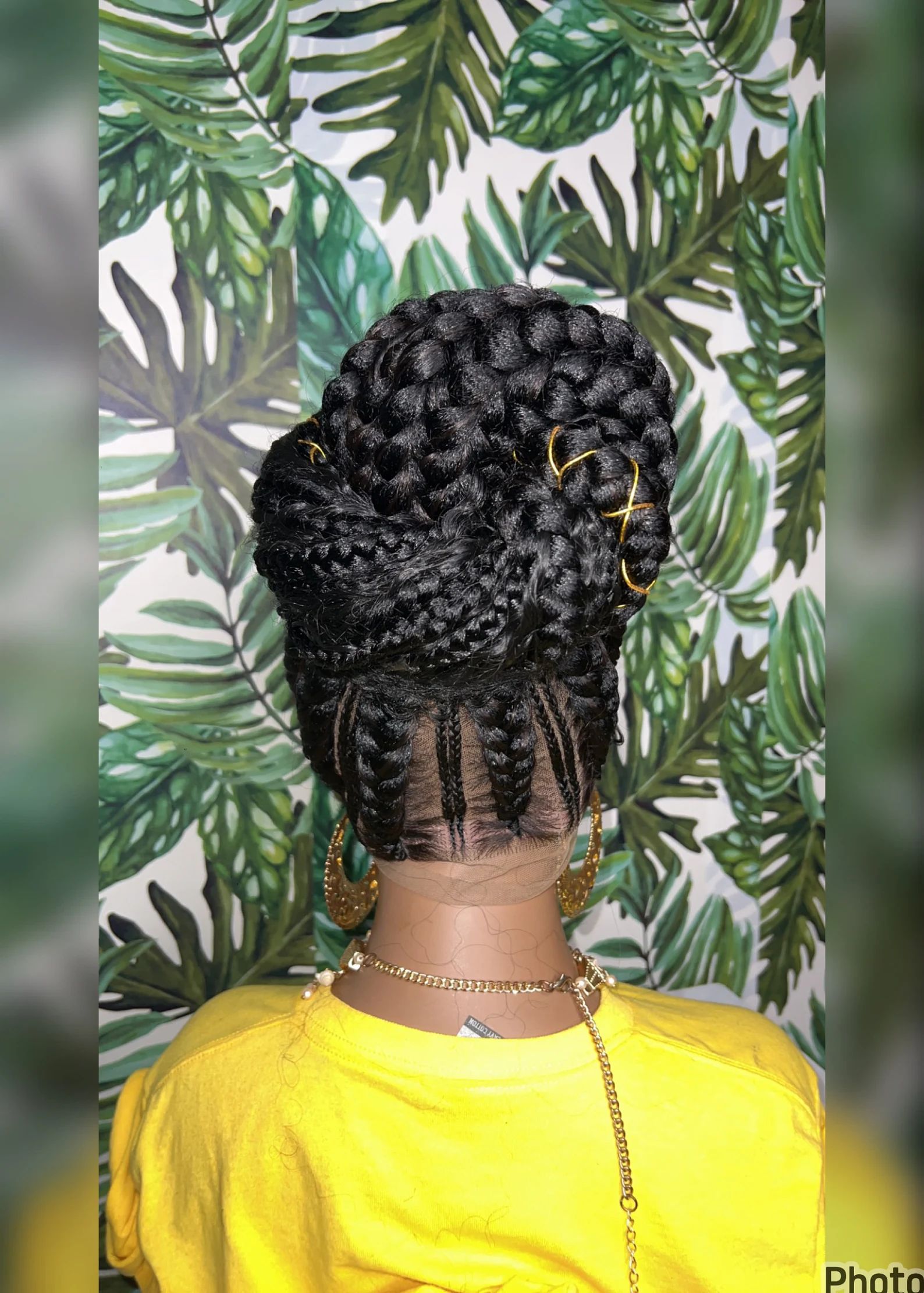Braided Wigs Natural raw virgin Human Hair Lace Front,Transparent HD 360 Full Lace Braided Wigs For Black Women
