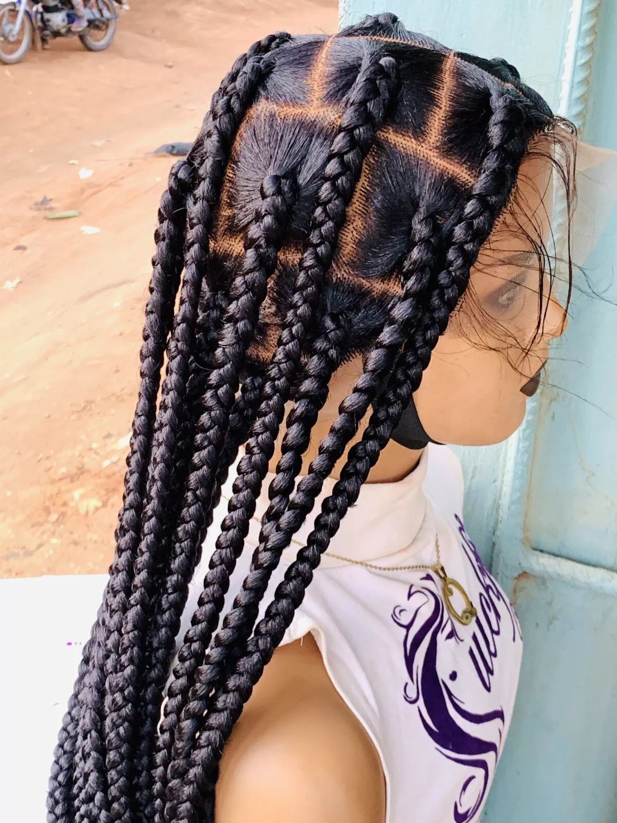Braided Wigs Natural raw virgin Human Hair Lace Front,Transparent HD 360 Full Lace Braided Wigs For Black Women
