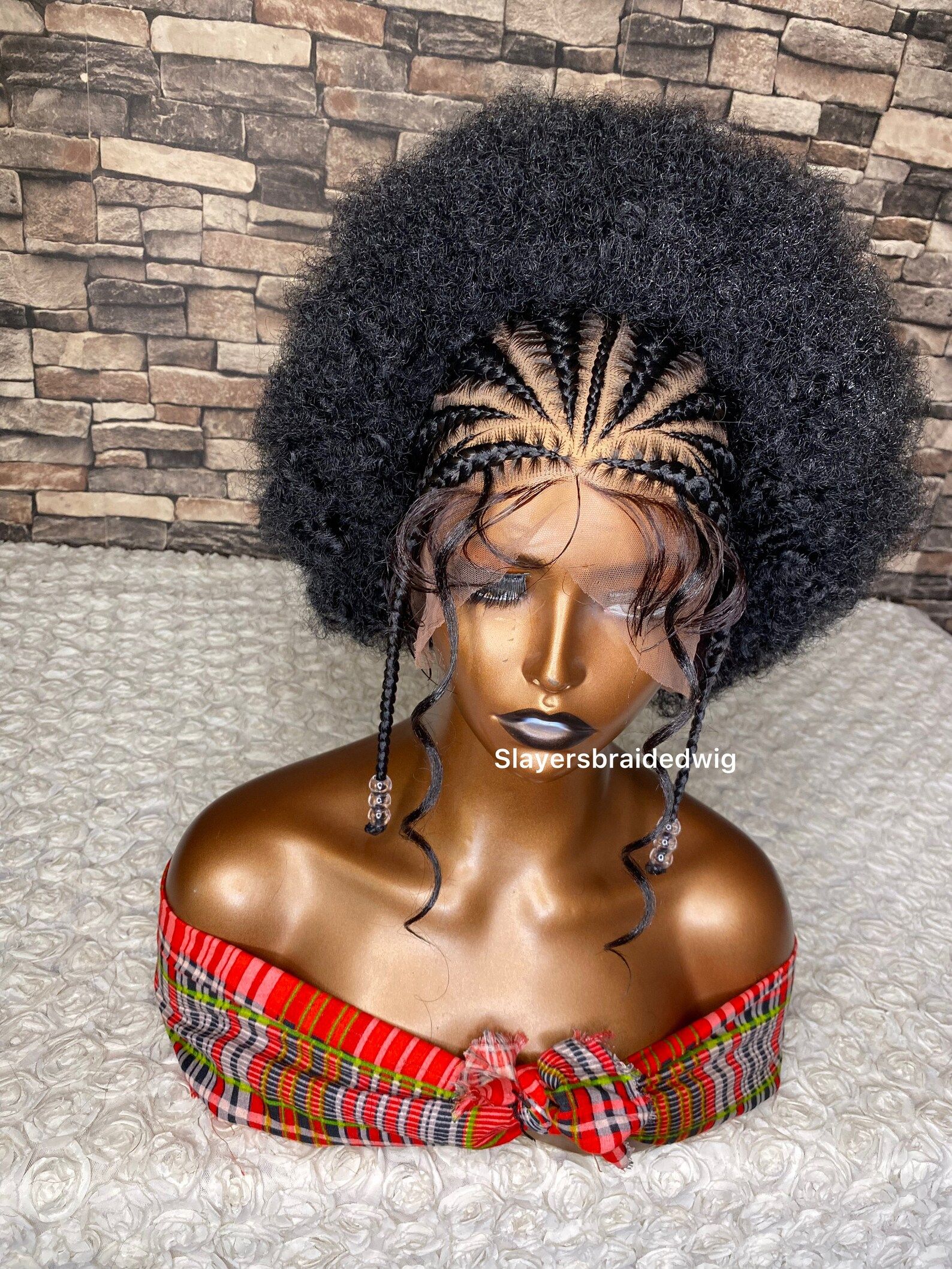 Braided Wigs Natural raw virgin Human Hair Lace Front,Transparent HD 360 Full Lace Braided Wigs For Black Women