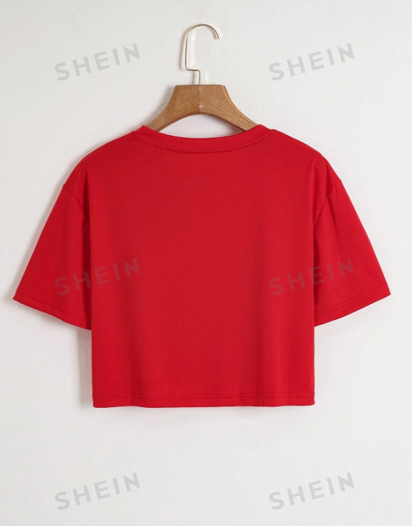 Customized Women Crop top T-shirt Women Clothes Tops Lady shirt fashion casual crop top Tshirts women top girl print short sleeve personality t-shirt girls t-shirt women's clothes
