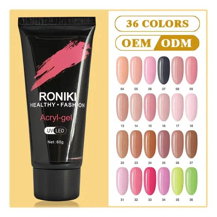 RONIKI 30g Gum Gel Uv Hard Gel Color Nail Extension Gel Acrylic Poly Gel