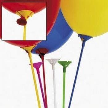 3 Party balloon sticks, for party decor, play games and toys.