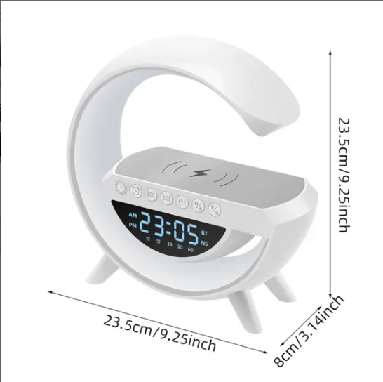 BIGGEST DISCOUNT SALE!!!! UNIQUE 4-in-1Bluetooth Speaker- Portable &Rechargeable With 7 Lighting modes of Decor Lamp, High quality sound, Display Clock &Alarm Clock Settings Indoor &Outdoor Decor Gift