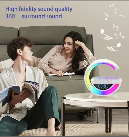 EASTER SALE!!!! FACTORY PRICE! Bluetooth Speaker- Portable &Rechargeable, With 7Lighting modes of Decor Lamp, High quality sound, Display Clock & Alarm Clock Settings, Indoor &Outdoor Decoration, Gift