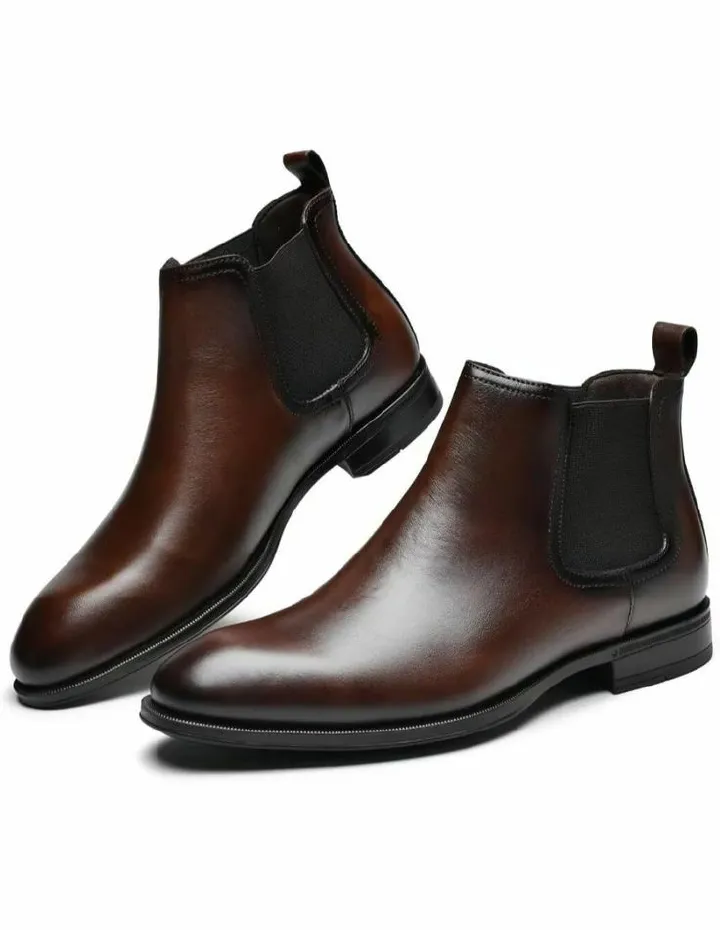Pure Genuine Cow Leather Men's Oxford Shoes – Formal & Casual Dress Shoes – Premium Leather for Suits, Office, Weddings, Parties – Comfortable, Durable & Stylish Footwear