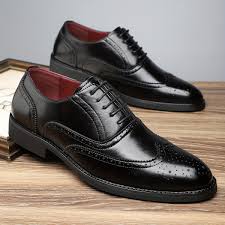 Premium Genuine Cow Leather Men's Oxford Shoes – Formal & Casual Versatility – Perfect for Suits, Weddings, Office or Everyday Elegance – Clearance Sale