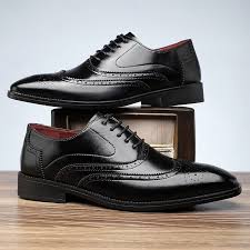 Premium Genuine Cow Leather Men's Oxford Shoes – Formal & Casual Versatility – Perfect for Suits, Weddings, Office or Everyday Elegance – Clearance Sale