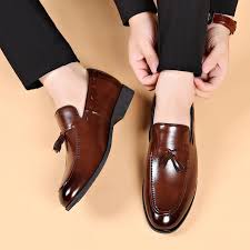 Genuine Cowhide Leather Oxford Dress Shoes for Men – Elegant Formal and Casual Footwear, Ideal for Suits, Weddings, Business, and Everyday Wear